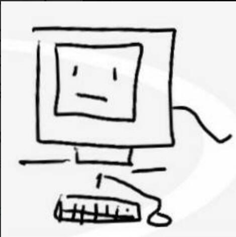 A picture of a computer monitor with a face, TheWebCon's signature profile picture.